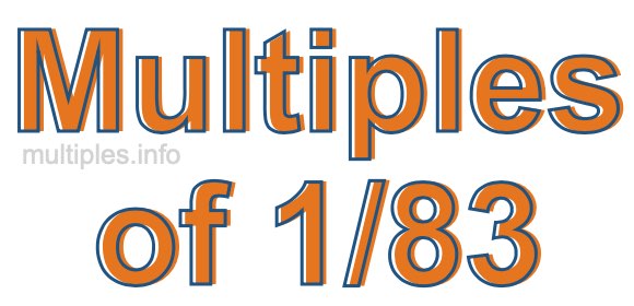 Multiples of 1/83