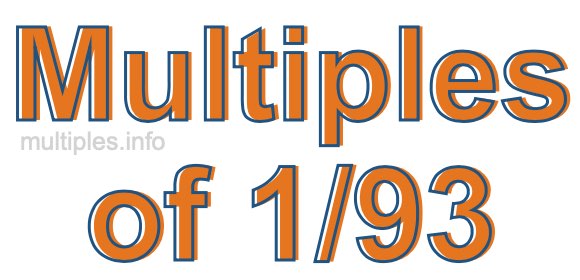 Multiples of 1/93