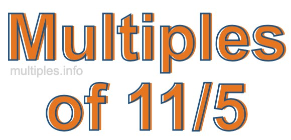 Multiples of 11/5