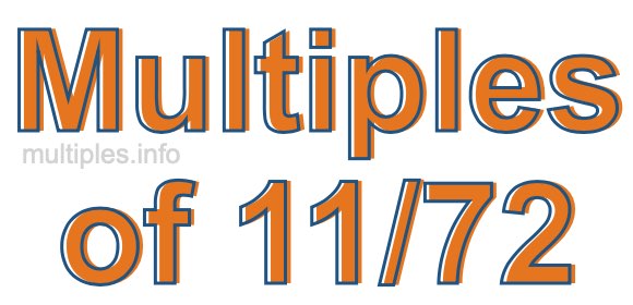 Multiples of 11/72