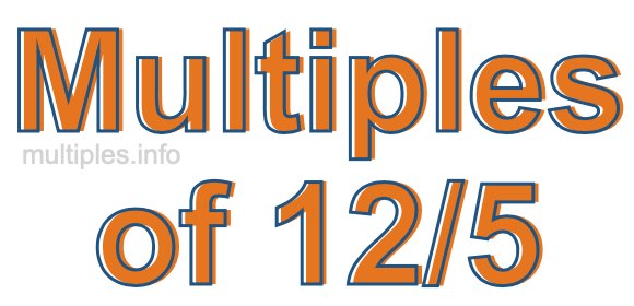 Multiples of 12/5 Multiples of 12/5