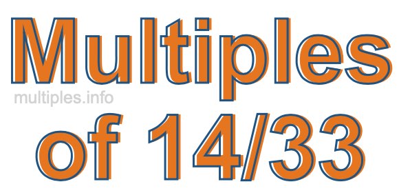 Multiples of 14/33 Multiples of 14/33