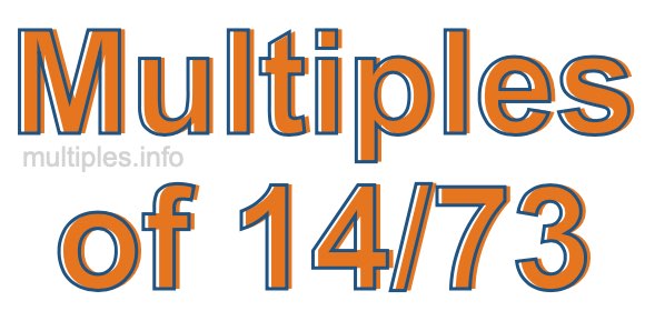 Multiples of 14/73