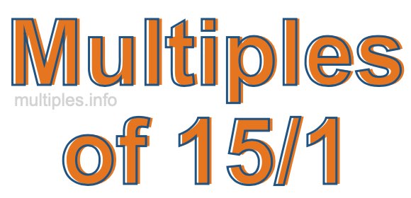 Multiples of 15/1
