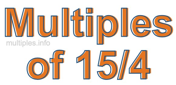 Multiples of 15/4