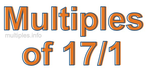 Multiples of 17/1