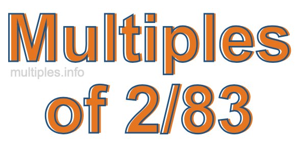 Multiples of 2/83