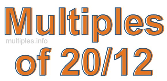 Multiples of 20/12