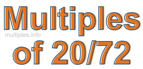 Multiples of 20/72
