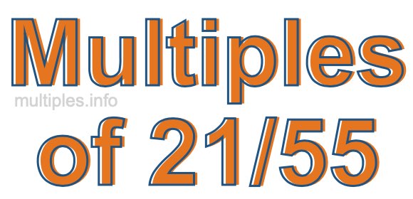 Multiples of 21/55 Multiples of 21/55