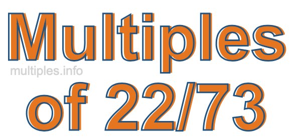 Multiples of 22/73