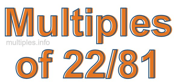 Multiples of 22/81