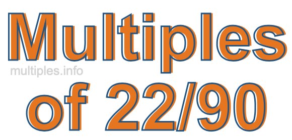 Multiples of 22/90