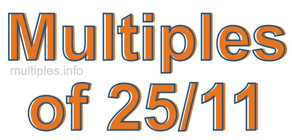 Multiples of 25/11