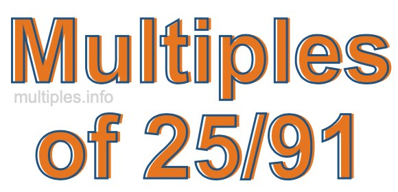 Multiples of 25/91 Multiples of 25/91