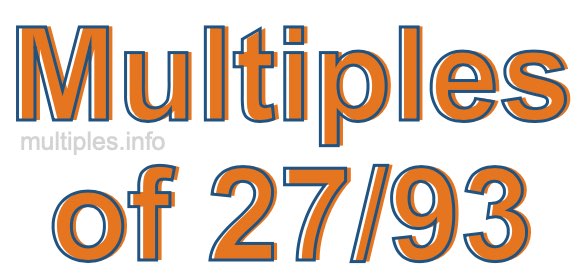 Multiples of 27/93