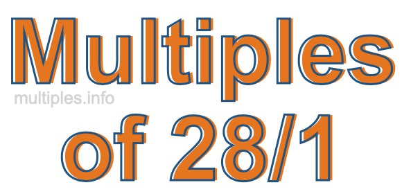 Multiples of 28/1