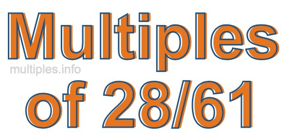 Multiples of 28/61