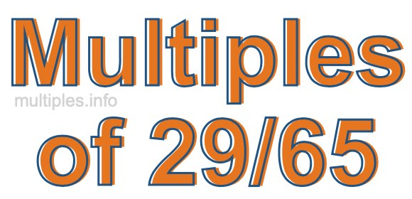 Multiples of 29/65