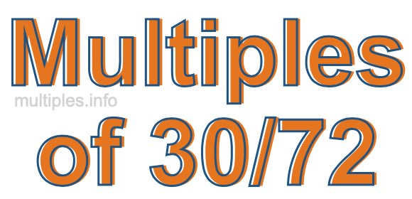 Multiples of 30/72