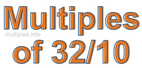 Multiples of 32/10