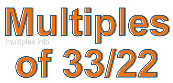 Multiples of 33/22