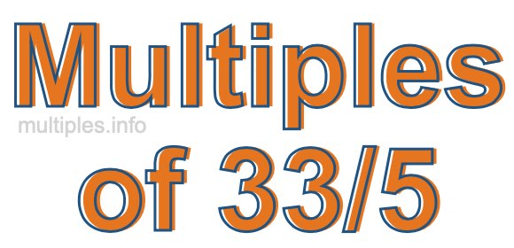 Multiples of 33/5 Multiples of 33/5