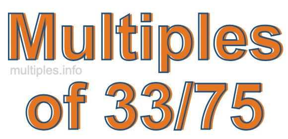 Multiples of 33/75