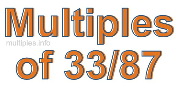 Multiples of 33/87