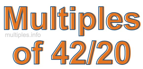 Multiples of 42/20 Multiples of 42/20