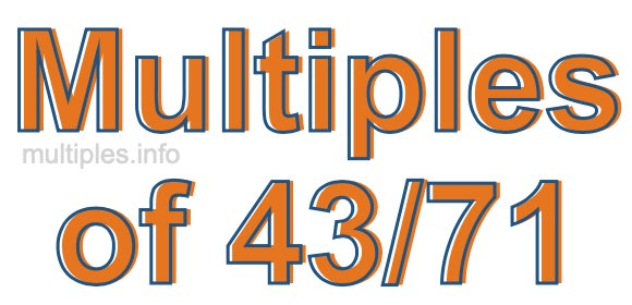 Multiples of 43/71