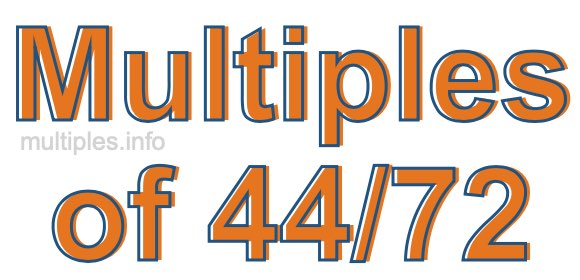 Multiples of 44/72