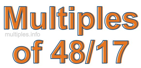 Multiples of 48/17