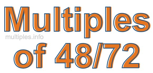 Multiples of 48/72