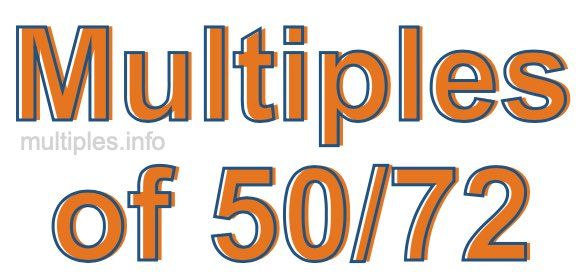 Multiples of 50/72