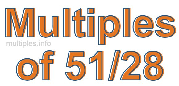 Multiples of 51/28