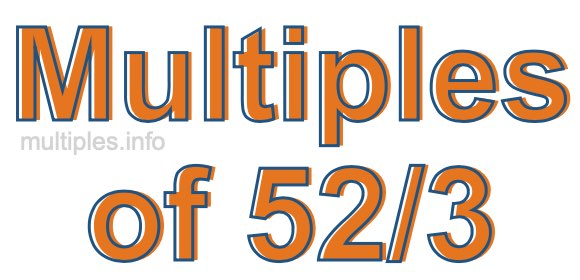 Multiples of 52/3