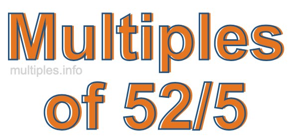 Multiples of 52/5 Multiples of 52/5