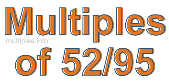 Multiples of 52/95 Multiples of 52/95
