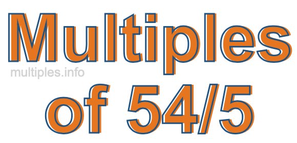 Multiples of 54/5 Multiples of 54/5