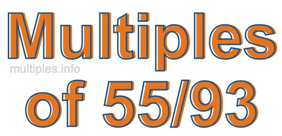 Multiples of 55/93 Multiples of 55/93