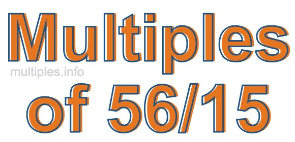 Multiples of 56/15 Multiples of 56/15