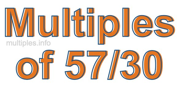 Multiples of 57/30 Multiples of 57/30