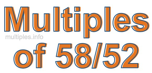 Multiples of 58/52