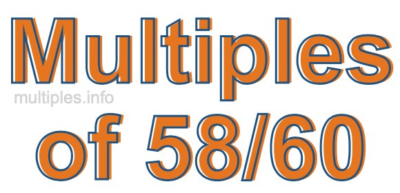 Multiples of 58/60
