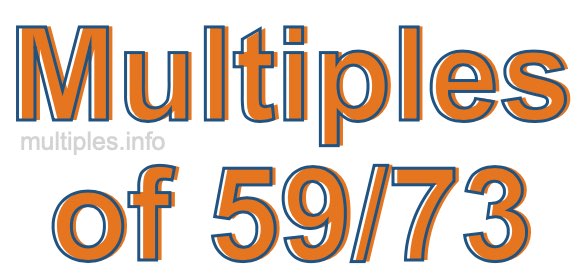 Multiples of 59/73