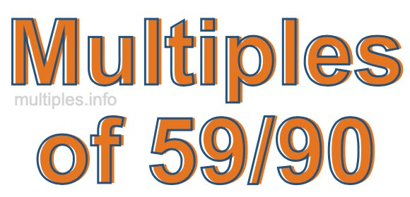 Multiples of 59/90