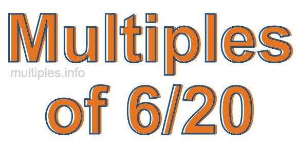 Multiples of 6/20 Multiples of 6/20