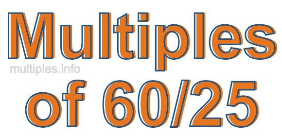 Multiples of 60/25 Multiples of 60/25
