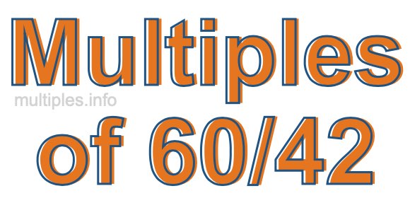 Multiples of 60/42 Multiples of 60/42